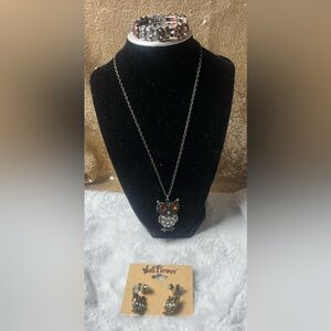 Owl Jewelry Set Gold